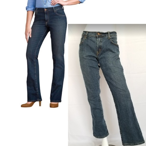 Relaxed Fit Boot Cut Jeans Size 